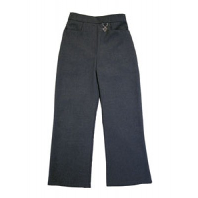Zeco Girls Grey 2 Pocket Lycra Trousers 